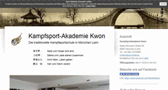 Desktop Screenshot of kampfsport-kwon.de